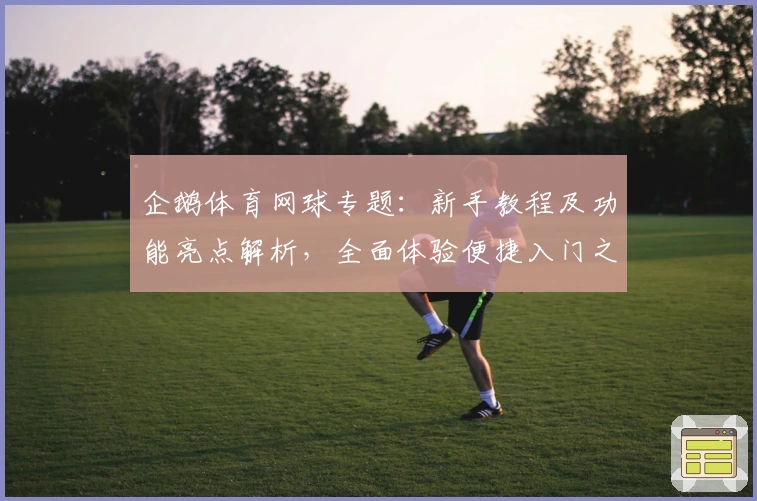 企鹅体育网球专题：新手教程及功能亮点解析，全面体验便捷入门之旅